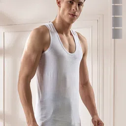 CAVENDERS Men Pack Of 5 Pure Cotton Undershirt Vests White Premium quality Dno-v535st-image-95