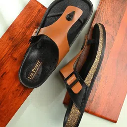 LEEPEETER Men Colourblocked Comfort Slip-On Sandals-image-76