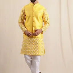 Anouk Men Embroidered Regular Kurta with Pyjamas-image-60