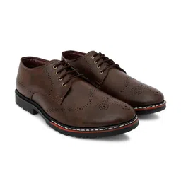 Woyak Men Formal Textured Lace-Ups Brouge-image-127