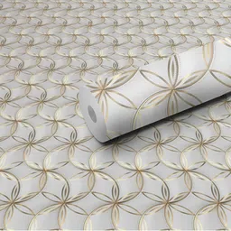 DeCorner White & Yellow Printed Self-Adhesive & Durable WallSticker-picture-43