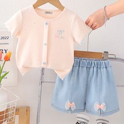 INCLUD Girls Top with Shorts-50