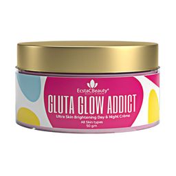 EcstaCBeauty Gluta Glow Addict Ultra Skin Brightening Day & Night Cream - 50 g-45