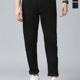 INDIROCKS Men Jean Slash Knee Stretchable Jeans-image-68