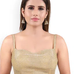 VAMAS - THE DESIGNER BLOUSES Women Square Neck Padded Saree Blouse-picture-54