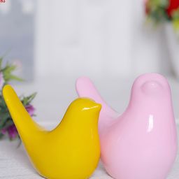 Aura Pink & Yellow 2 Pieces Sparrow Showpieces-18