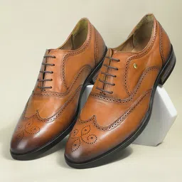 Hush Puppies Men Textured Pointed-Toe Brogues-image-20
