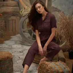 ASHITA FERNANDES Linen Basic Jumpsuit-picture-13