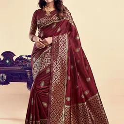 AVANTIKA FASHION Woven Design Zari Pure Silk Kanjeevaram Saree-46