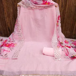 Mitera Embroidered Unstitched Dress Material-image-33