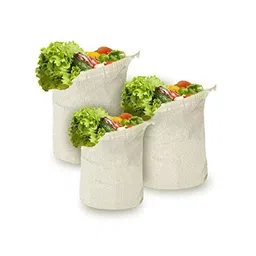 prettykrafts White 12 Pieces Reusable Storage Bag for Fruits & Vegetables Organisers-56