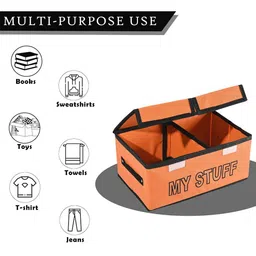 Kuber Industries Orange Set of 6 Regular Multi-Utility Organisers image 5