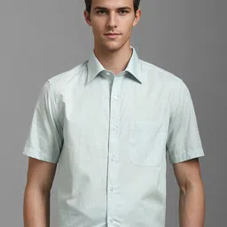 Louis Philippe Men Classic Spread Collar Vertical Striped Cotton Formal Shirt-picture-39