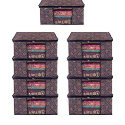 AMAK INC Blue Fabric Multi-Utility Wardrobe Organisers-picture-17