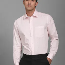 Louis Philippe Abstract Printed Spread Collar Slim Fit Formal Cotton Shirt-image-19