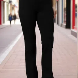 Presence Women Relaxed High-Rise Straight Fit Regular Trousers-image-74