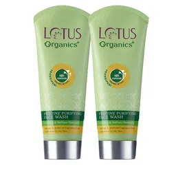 Lotus Organics+ Set Of 2 Pristine Purifying Face Wash- 100g each-10