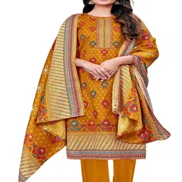 DRAVINAM Trends Ethnic Motifs Printed Unstitched Dress Material-image-66