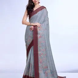 all about you Women Floral  Poly Silk Ajrakh Printed-45