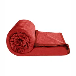 VAS COLLECTIONS Red Mild Winter 300 GSM Double Bed Blanket-image-94