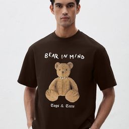 TOGS & TERRE Men Graphic Printed Oversized T-shirt-picture-2
