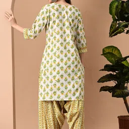 GLOWWORLD Women Floral Printed Regular Kurta with Salwar-15