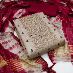 Rangtulika Ethnics Embroidered Unstitched Dress Material-picture-35