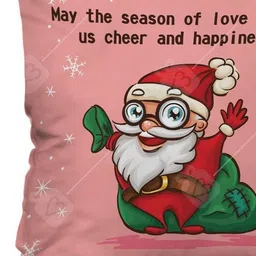 Indigifts Red and Green PrintedPre-Filled Cushion-image-28