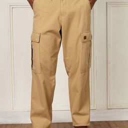 Thomas Scott Men Smart Straight Fit Cargos Trousers-picture-39