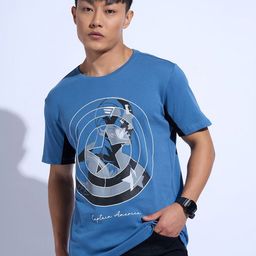 SF JEANS by Pantaloons Men Marvel Superhero Printed Round Neck Cotton Slim Fit T-shirt-image-24