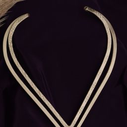 VOGUE PANASH Gold-Plated V-Shaped Necklace-image-63