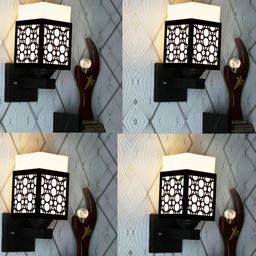 Gojeeva Brown Wood Square Wall Lamps-picture-39