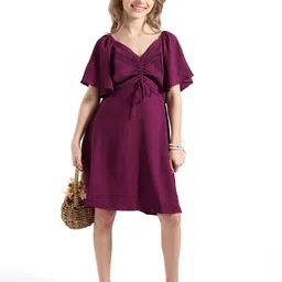 Hola Bonita Flared Sleeve Fit & Flare Dress-picture-44