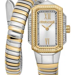 Roberto Cavalli Women Embellished Dial & Stainless Steel Bracelet Style Straps Analogue Automatic Watch-picture-11