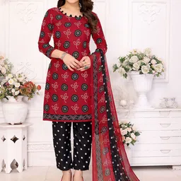 Moda Rapido Bandhani Printed Unstitched Dress Material-image-16