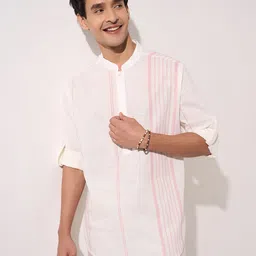indus route by Pantaloons Men Striped Thread Work Pathani Kurta-picture-48