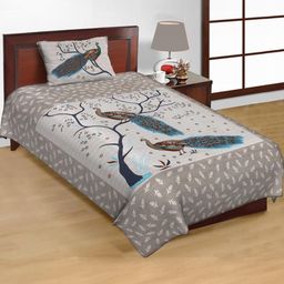 E Elma Unisex Grey Bedsheets-image-49