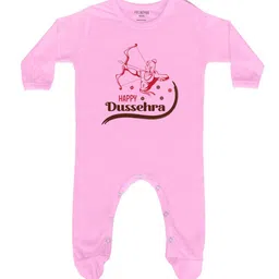 FFLIRTYGO Kids Dussehra Printed Pure Cotton Round Neck Sleepsuit-picture-29