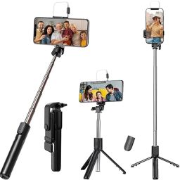 SquidFit r1s selfie stick flash Tripod-image-15