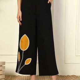 DEEBACO Patch Work Pure Cotton Asymmetric Tunic & Trouser Co-Ord Set image 4