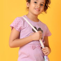 V-Mart Girls Graphic Printed Round Neck Cotton T-Shirt-image-39