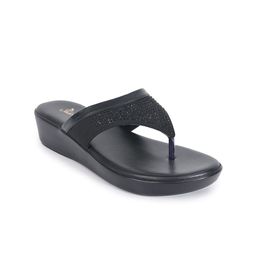 Padchin Embellished PU Ethnic Wedge Sandals-23