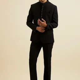 Manyavar Self Design Tailored-Fit 2 Piece Suit-picture-34