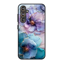QRIOH Floral Printed Samsung Galaxy M55s Silicone Back Case-image-52