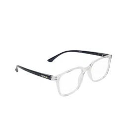 ALIGATORR Unisex Square Sunglasses with UV Protected Lens AGR_TRNS-BLK-OREO_BLUCUT-4