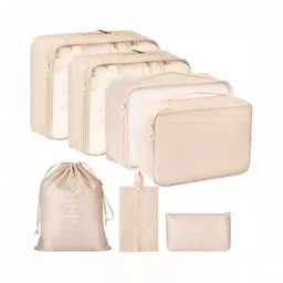 Virtuous Beige 7 Pieces Water Resistant Multi-Utility Organisers-picture-2