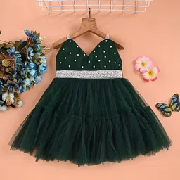 F B EMPIRE Net Fit & Flare Dress-19