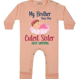 Arvesa Cutest Sister Printed Bodysuit-image-55