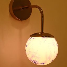 1ST TIME Blue & White Printed Glass Traditional Cylinder Wall Lamps Wall Lamps-picture-18