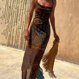 StyleCast x Revolte Animal Georgette Maxi Dress-picture-52